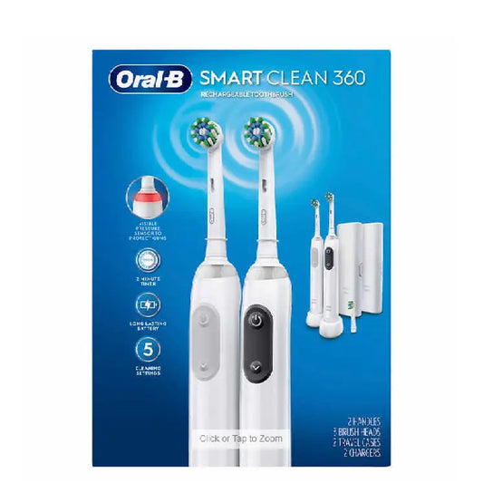 Bàn chải đánh răng sạc điện Oral-B Smart Clean 360 2 cái + 1 đầu thay